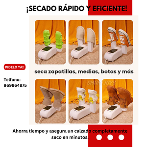 Secador Eléctrico Premium Antibacteriano Para Zapatos Y Zapatillas.
